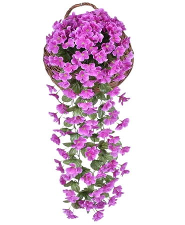 Hanging flori artificiale 1pc iederă alpinism decorative pentru balcon