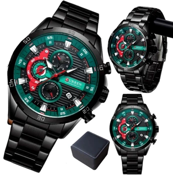 CURREN Ceas Bărbătesc Cronograf Brățară + Cutie