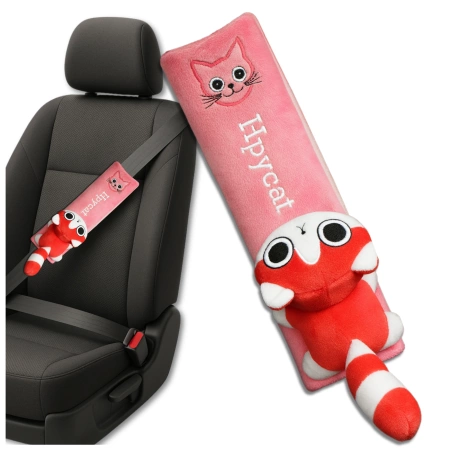Husă de centură de siguranță pentru pisici, din pluș, pentru copii