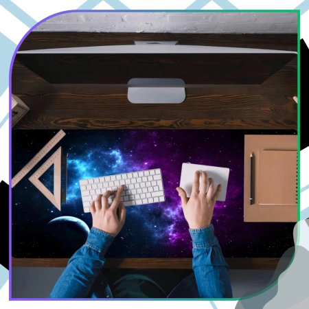Covoraș de gaming pentru mouse pad Space Desk, 90x40 cm