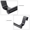 Hangers 2pc negru pentru bucătărie dulap ușă baie prosop feroviar