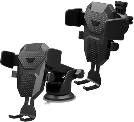 Suport negru telescopic pentru telefon auto