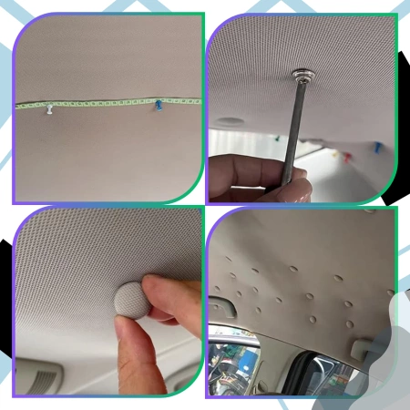 Kit reparatie captuseala auto 80 buc Nituri Bej