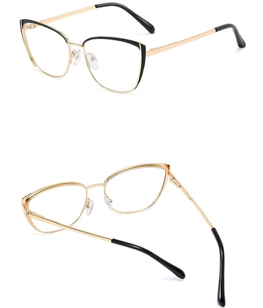 Ochelari eleganti pentru pisica cu antireflex, aurii