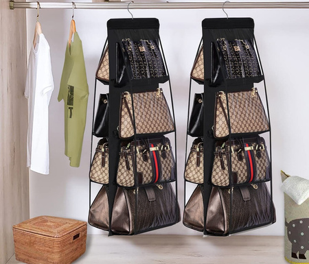 Organizator de genti agatat pentru garderoba