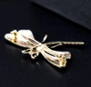 Broșă elegantă insecte libelule cu zirconi