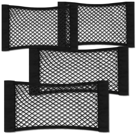 Plasă portbagaj auto 4 buc elastice cu velcro 2 dimensiuni