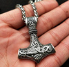 Colier cu ciocan pentru bărbați din argint THOR MJOLNIR CELTIC
