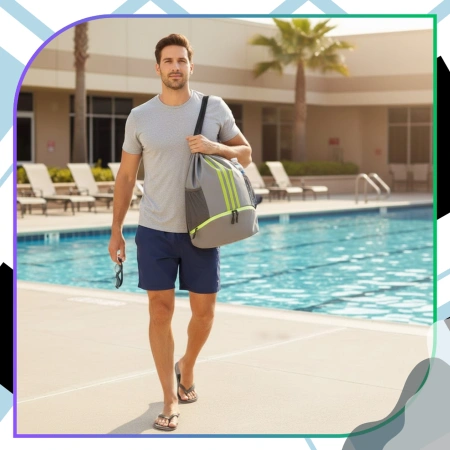 Rucsac sport cu șnur pentru antrenament de gimnastică, geantă gri de sală