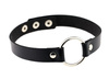 Colier cu guler de guler de piele punk