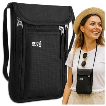 Geantă de voiaj pentru femei, husă neagră pentru bărbați, sistem antifurt RFID