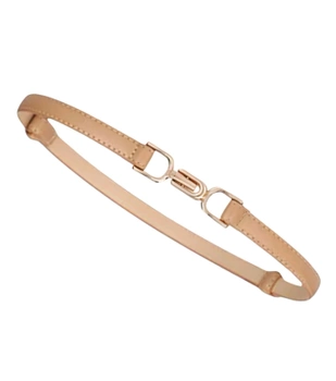 Curea de dama ingusta din piele naturala, talie reglabila pentru rochie