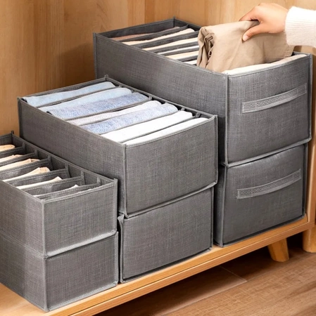 Organizator gri pentru dulap, separator pentru sertarul pentru haine