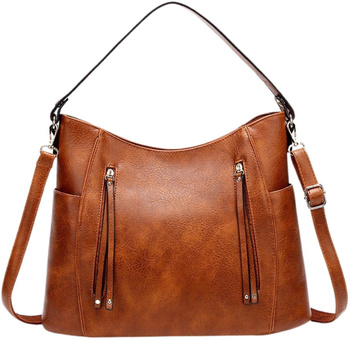 Geanta de umar eleganta de dama din piele nituita