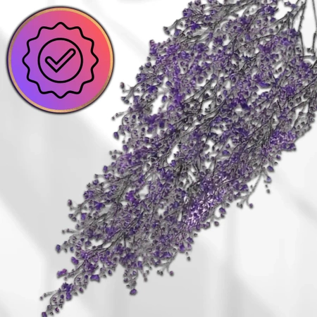 Flori artificiale de salcie decorative suspendate, 3 buc, cățărare violet