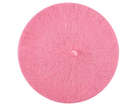 Șapcă beretă de damă cu antenă, roz francez