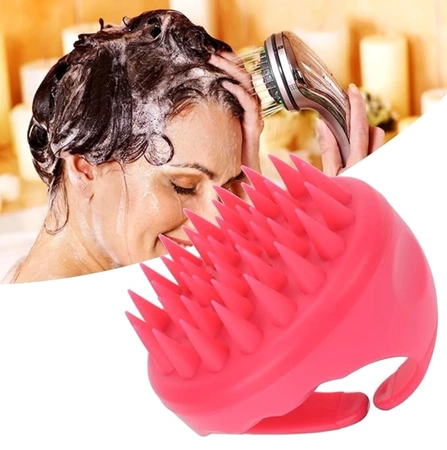 Perie pentru scalp pentru spalarea pieptenelor din silicon de masaj