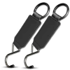 Cârlig pliabil pentru tetiera auto, metal și piele, 15 kg, set de 2