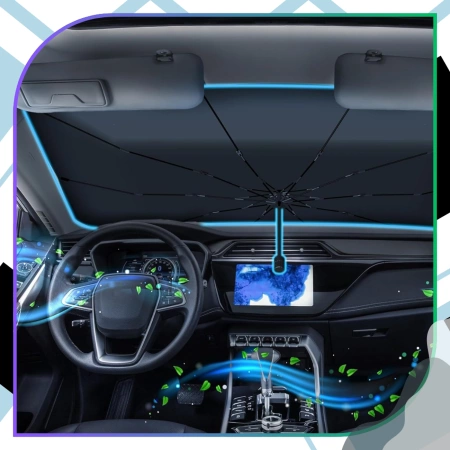 Parasolar auto pentru parbriz 135x79 cm