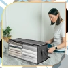 Organizator solid set de 3 genti dulap mari pentru lenjerie de pat haine pături