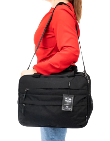 Geanta business neagra voiaj pentru bagaj de mana avion BAD&BAGS