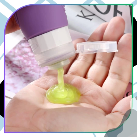 Set de 4 sticle de călătorie reutilizabile de 90 ml