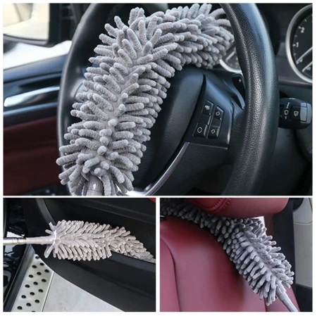 Set de 4 perii de curatare a prafului cu maner telescopic