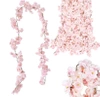 Viță de vie artificială de flori de cireș pentru ghirlandă 1pc roz decorativ