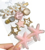 SET de 4 agrafe de par, ac de par, perle, AURU ARGINT MARE