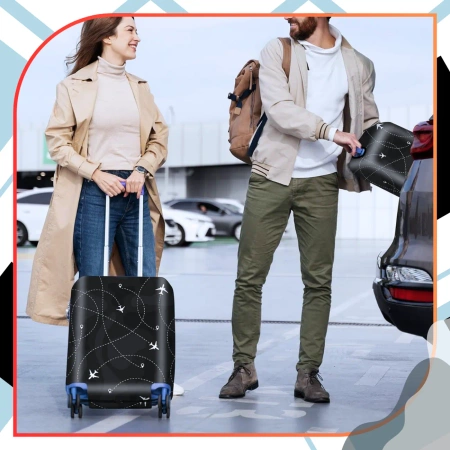 Husă de protecție elastică pentru valiză bagaj de călătorie avioane