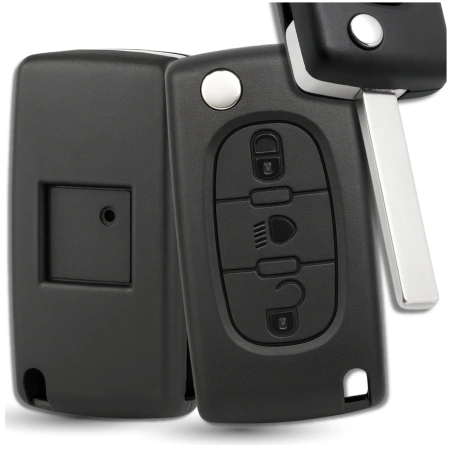 Capac cheie telecomanda 3 butoane Peugeot 207 307 308 407 Citroen C2 C3 C4