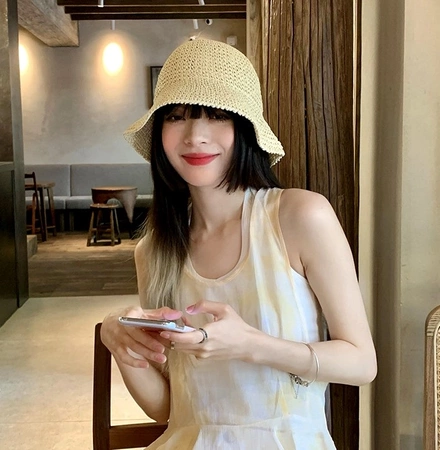 PĂLĂRIE DE PESCUIT CU GALEȚĂ Pălărie de plajă pentru femei