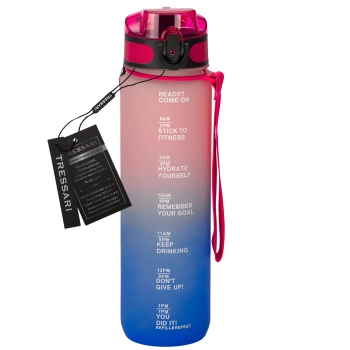 Sticla TRESSARI BPA Free 1000ml pentru alergat cu apa Tritan