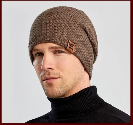 Pălărie de iarnă izolată unisex cu blană, căciulă caldă lejeră