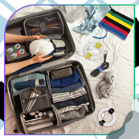 Clemă de cablu cu velcro pentru fixarea firelor, set de 100 bucăți, colorată, 12x150mm