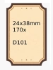 Etichete termice NIIMBOT 24x38mm RETRO 170 buc pentru D101