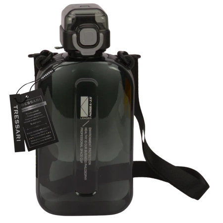 Sticla de 750 ml, sticla de apa sport TRESSARI pentru alergat, PC negru solid