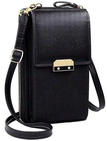 Pocheta mini dama, portofel din piele, husa telefon