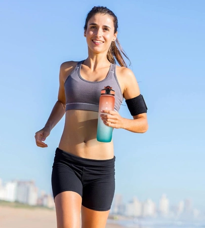 Sticlă 1l PC sport bea sticla de apă robust BPA GRATUIT