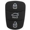 Hyundai Kia 3 butoane cheie cauciuc butoane de schimb carcasa telecomenzii