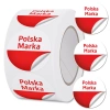 Autocolante pe rola de 500 buc. Marca poloneză pentru produse ambalate