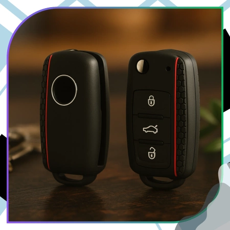 HUSĂ Etui din silicon pentru cheie Volkswagen Golf Polo Bora Skoda