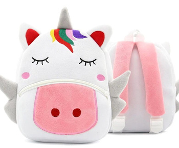 Rucsac de pluș pentru copii preșcolari cu un castel de Unicorn