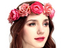 Coroana de par Bandita Flori Trandafiri Bujori Boho