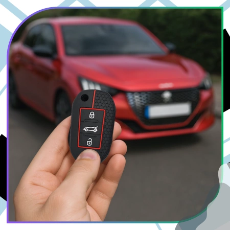 HUSĂ Etui din silicon pentru cheie Peugeot 301 3008 508 Citroen C-Elysee C3 C4L