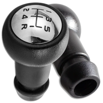 Peugeot Citroën buton schimbător piele cromat 5 trepte
