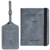 Set de călătorie gri Husă pentru pașaport și portofel de călătorie