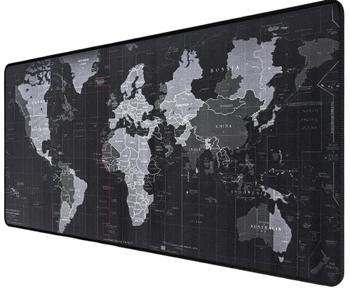Mouse-pad XXL de birou, covoraș de gaming, harta lumii
