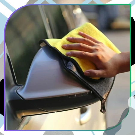 Set prosoape cu 5 cârpe de curățat auto din microfibră