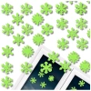 50 de bucăți de autocolante de perete fluorescente cu fulgi de nea